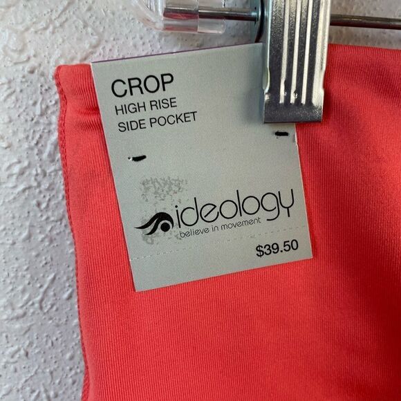 NWT Ideology Orange Cropped Leggings Size XXL - Picture 6 of 8